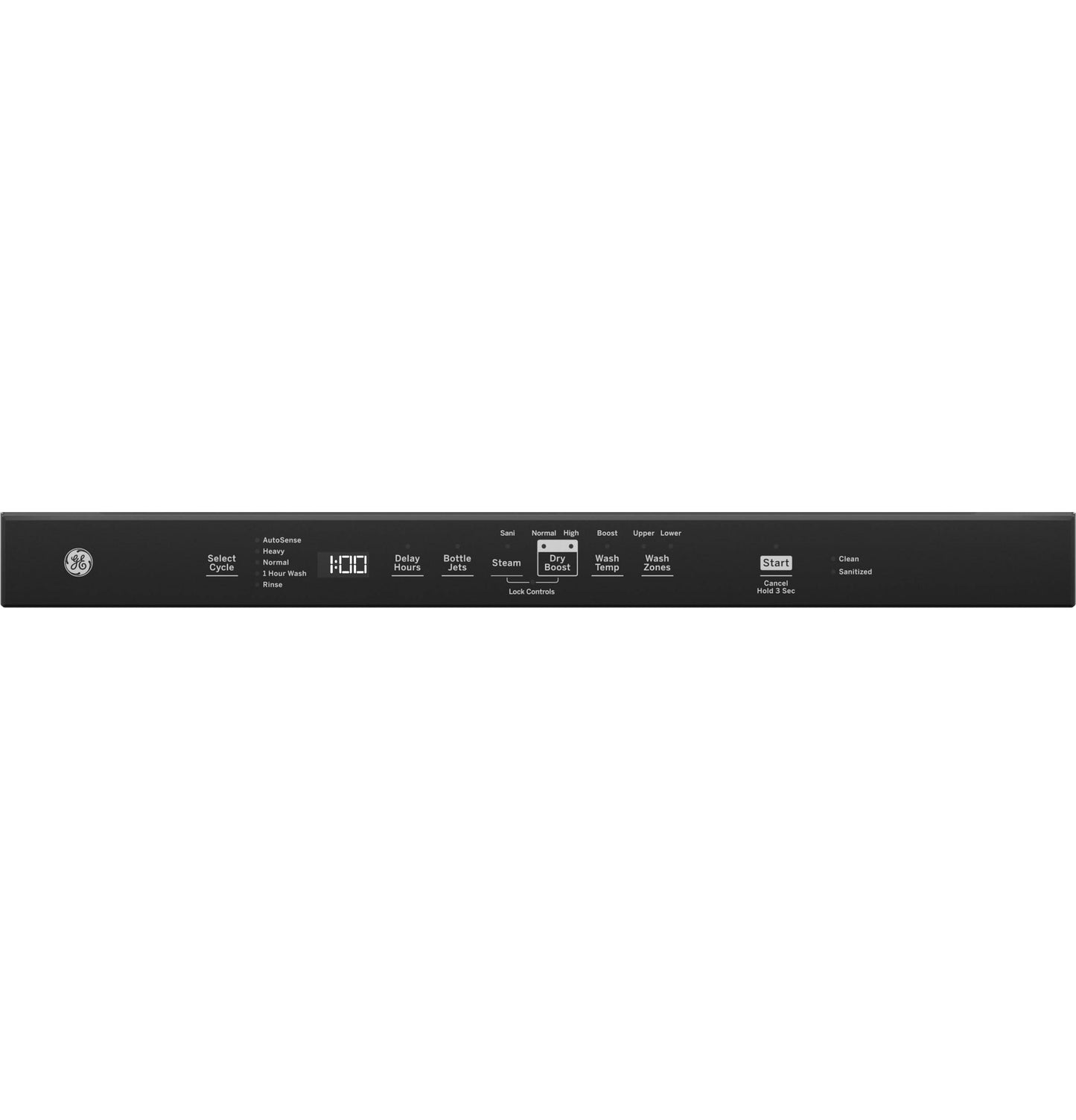 GDP630PYRFS GE® ENERGY STAR® Top Control with Plastic Interior Dishwasher with Sanitize Cycle & Dry Boost