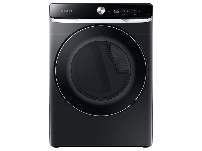 Samsung 7.5 cu. ft. Smart Dial Electric Dryer with Super Speed Dry in Brushed Black