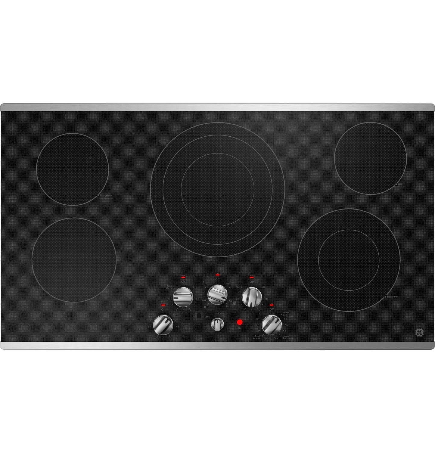 JEP5036STSS GE® 36" Built-In Knob Control Electric Cooktop