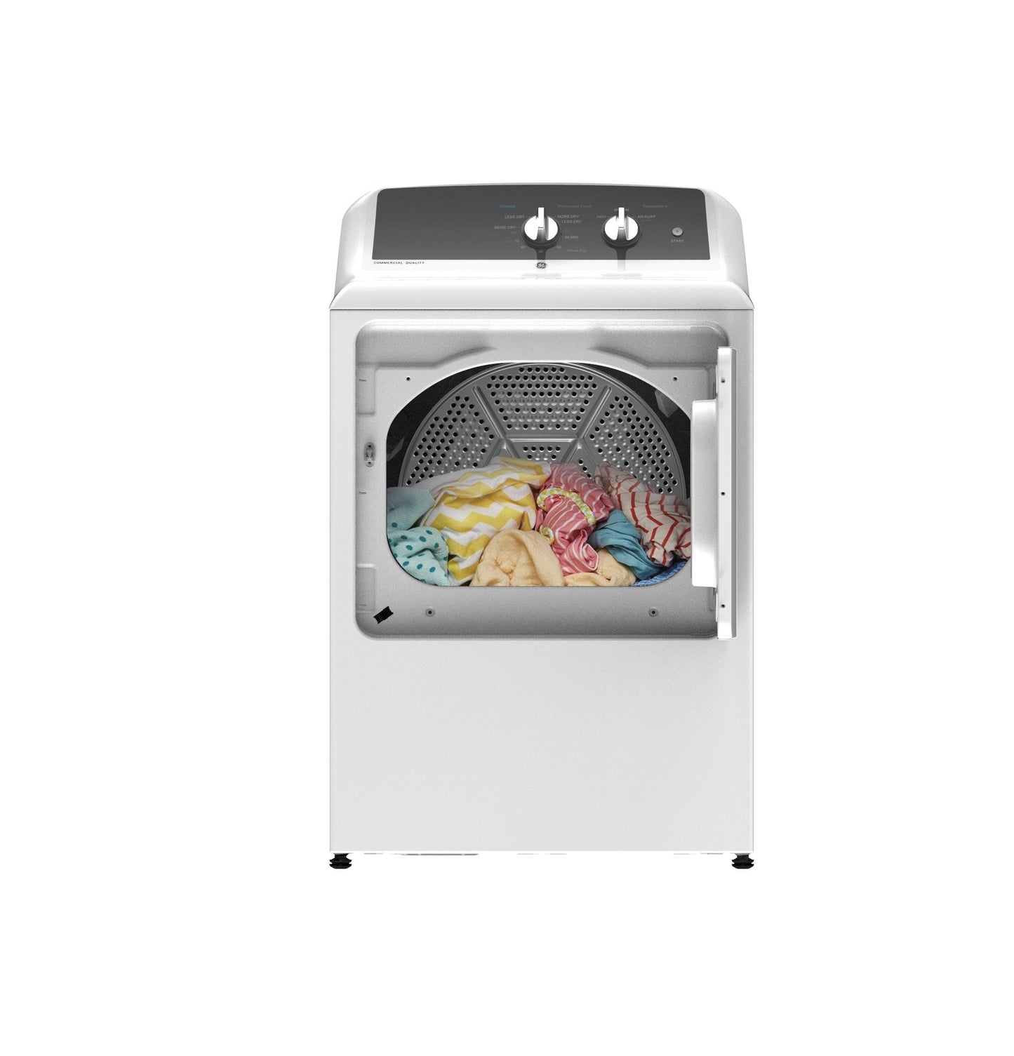 GTX52EASPWB GE 6.2 cu. ft. Capacity Electric Dryer with Up To 120 ft. Venting and 5-yr Limited Warranty