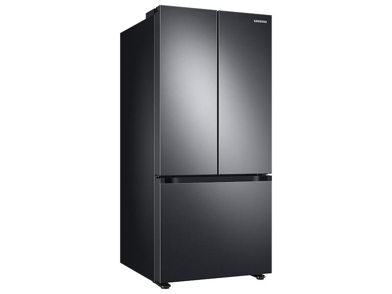 22 cu. ft. Smart 3-Door French Door Refrigerator in Black Stainless Steel