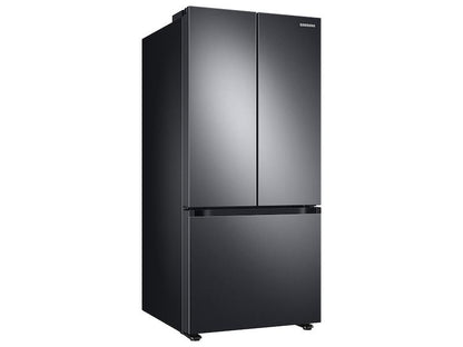 22 cu. ft. Smart 3-Door French Door Refrigerator in Black Stainless Steel