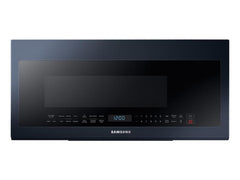 Samsung ME21A706BQN Bespoke Over-the-Range Microwave 2.1 cu. ft. with Sensor Cooking in Fingerprint Resistant Navy Steel