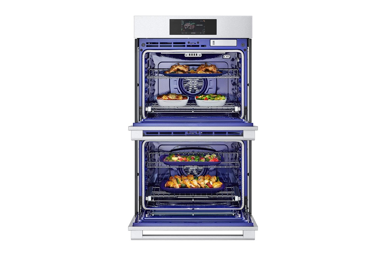 LG STUDIO 9.4 cu. ft. Smart InstaView® Electric Double Built-In Wall Oven with Air Fry