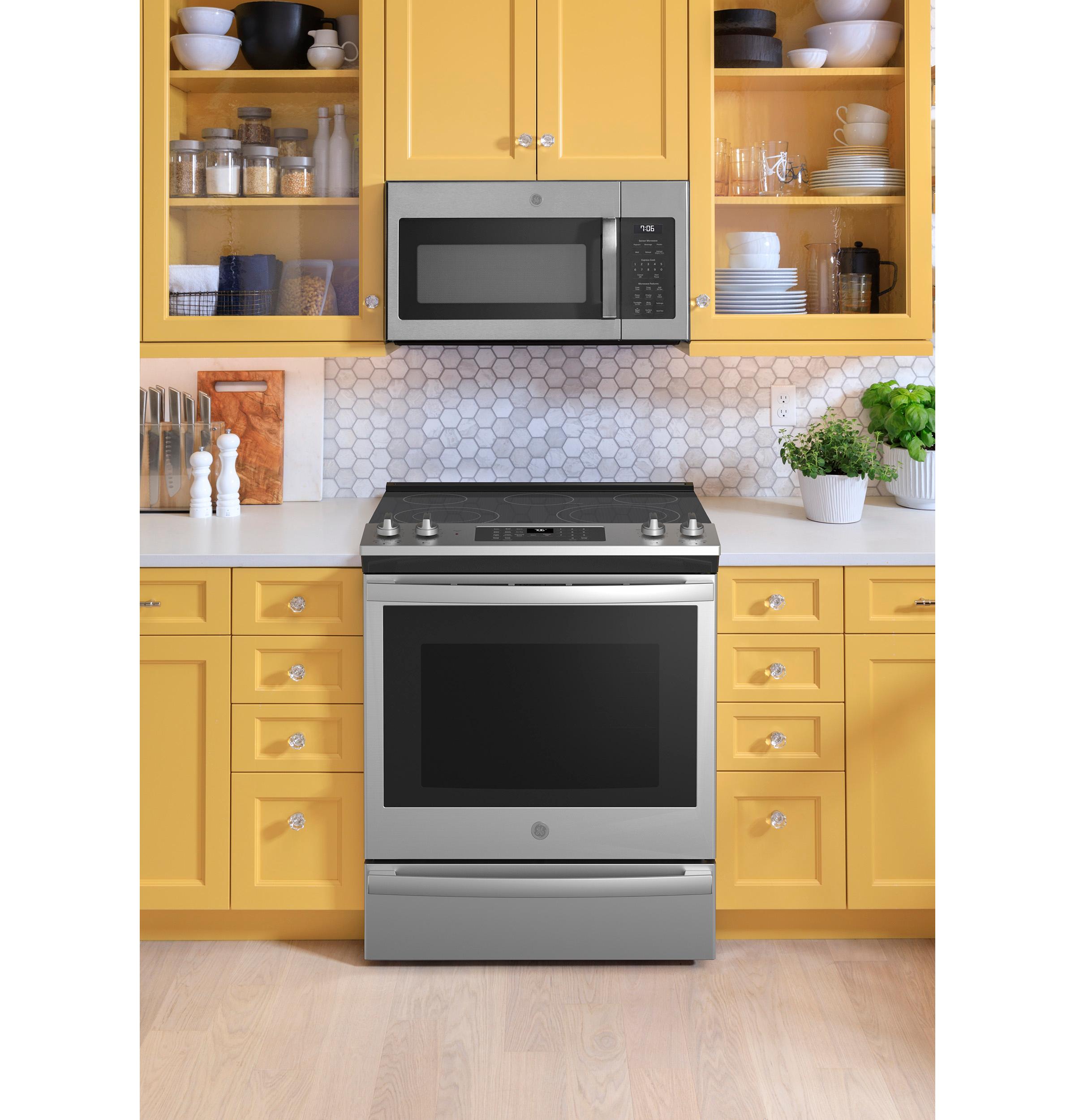 GE® 30" Slide-In Electric Convection Range with No Preheat Air Fry