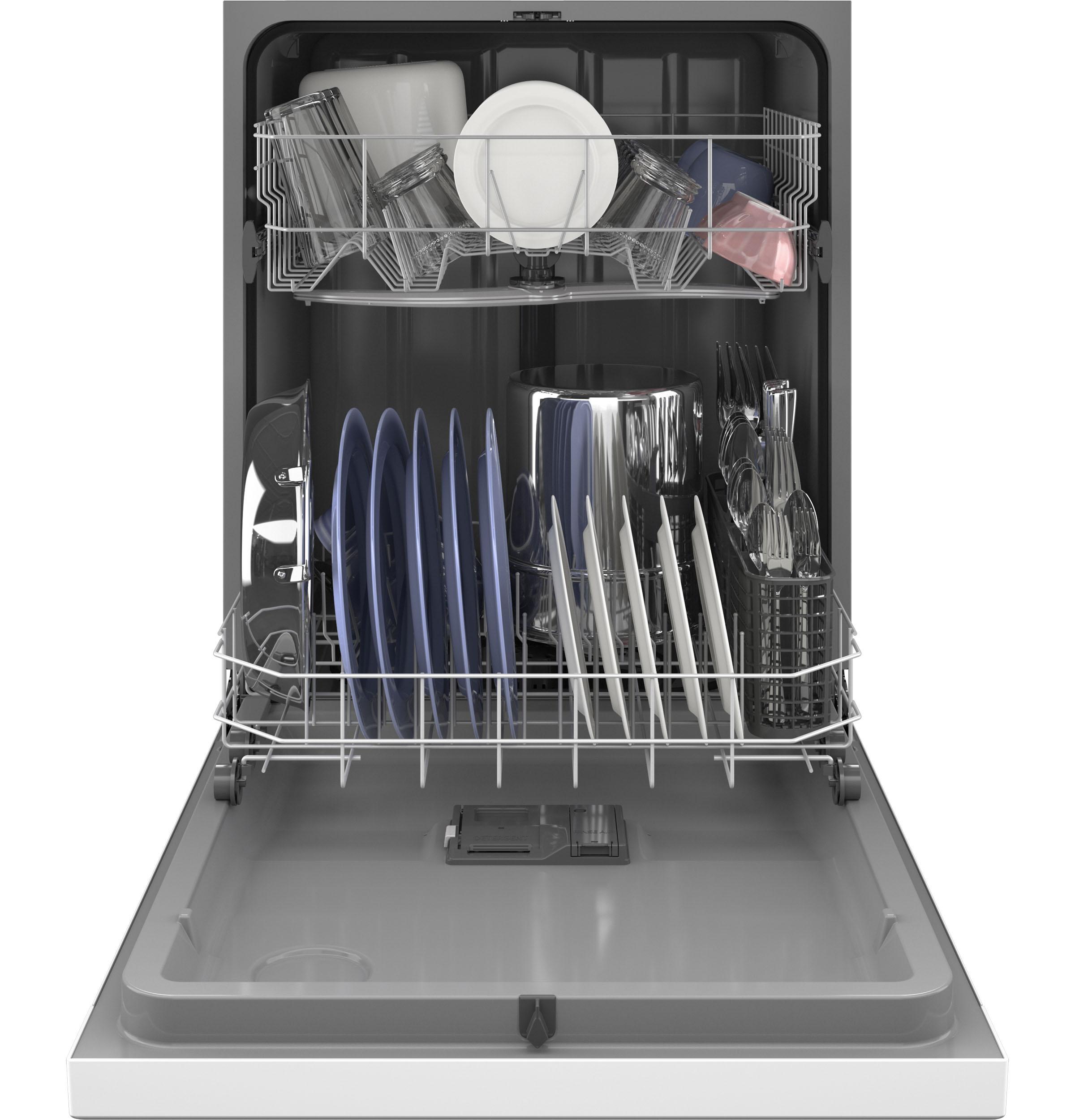 GDF450PGRWW GE® Dishwasher with Front Controls