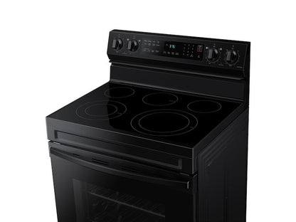 Samsung NE63A6511SB 6.3 cu. ft. Smart Freestanding Electric Range with No-Preheat Air Fry & Convection in Black