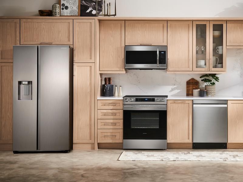 Samsung RS27T5200SR 27. 4 cu. ft. Side-by-Side Refrigerator with Large Capacity in Stainless Steel