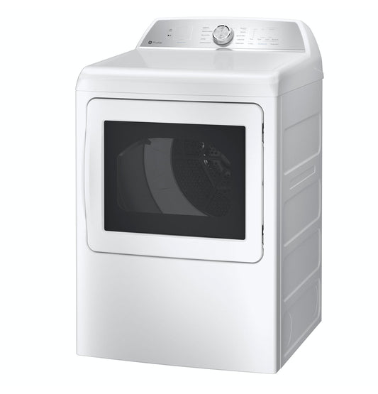 PTD60EBSRWS GE Profile™ ENERGY STAR® 7.4 cu. ft. Capacity aluminized alloy drum Electric Dryer with Sanitize Cycle and Sensor Dry