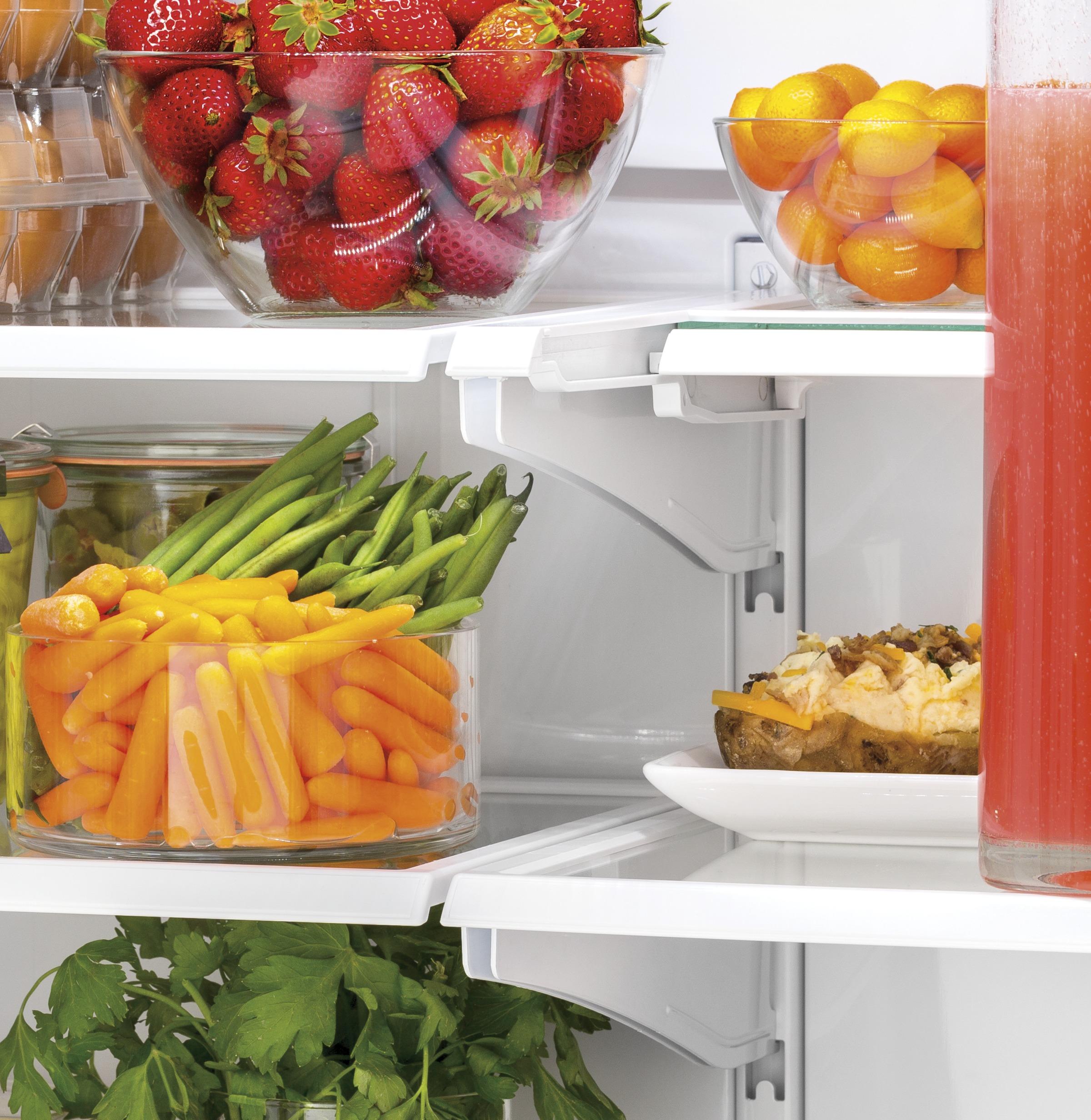 GWE19JGLBB GE® ENERGY STAR® 18.6 Cu. Ft. Counter-Depth French-Door Refrigerator