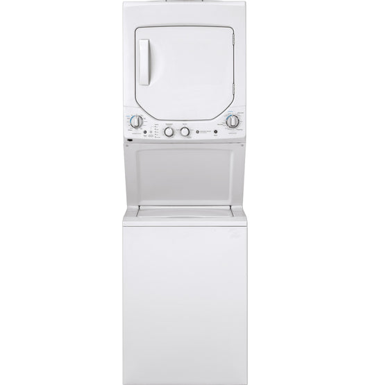 GUD24ESSMWW GE Unitized Spacemaker® 2.3 cu. ft. Capacity Washer with Stainless Steel Basket and 4.4 cu. ft. Capacity Electric Dryer