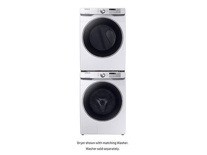 Samsung DVE45T6200W 7.5 cu. ft. Electric Dryer with Steam Sanitize+ in White