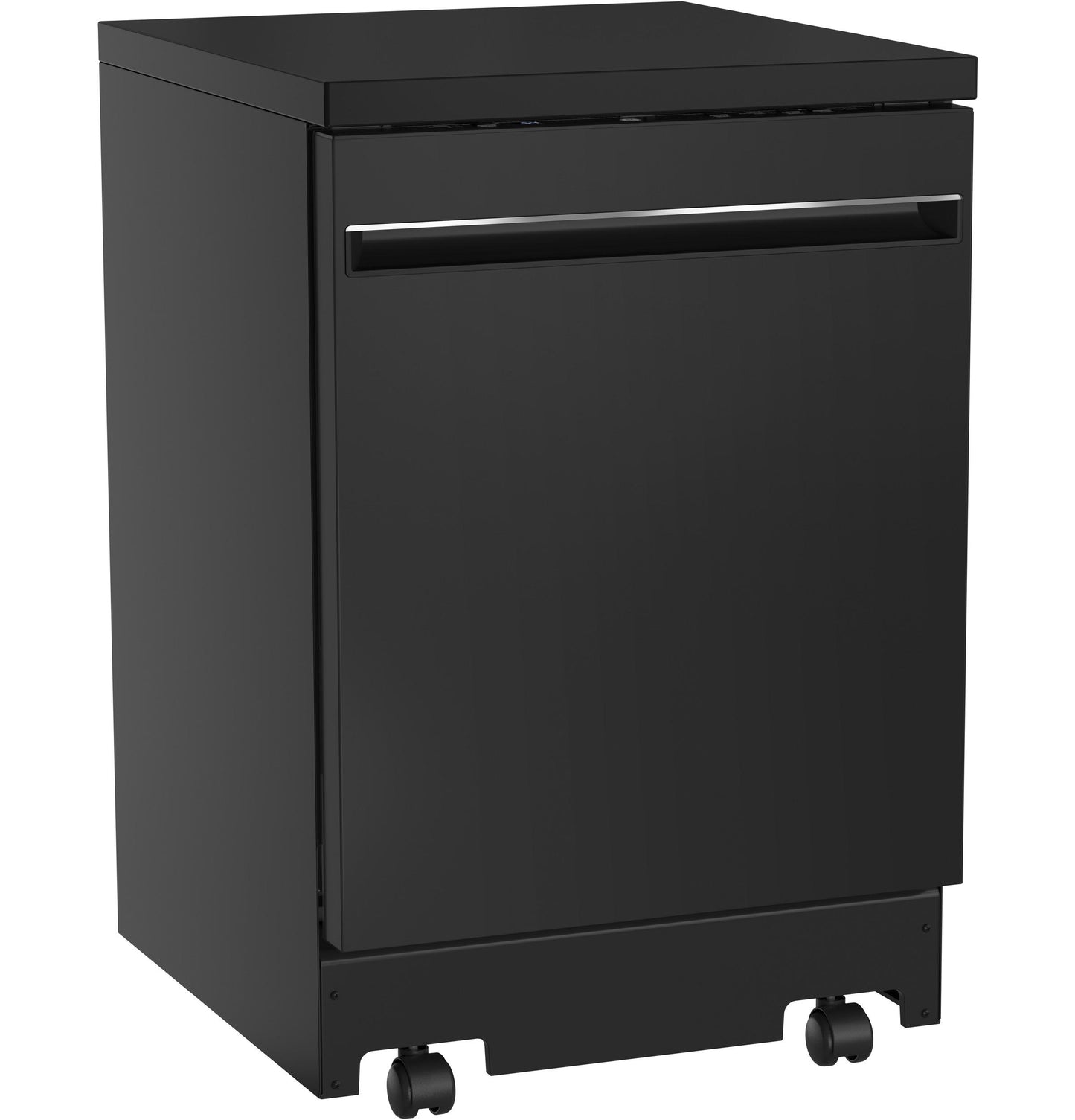 GPT225SGLBB GE® ENERGY STAR® 24" Stainless Steel Interior Portable Dishwasher with Sanitize Cycle