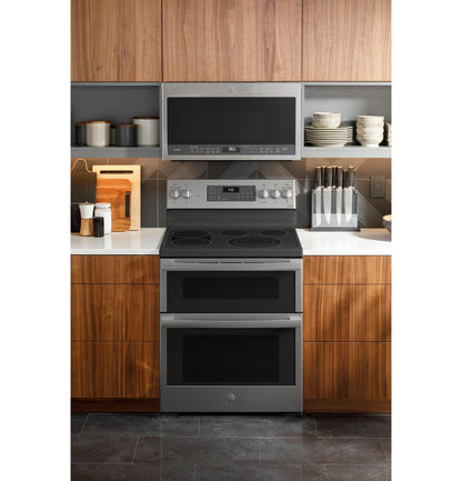 PB965YPFS GE Profile™ 30" Smart Free-Standing Electric Double Oven Convection Range with No Preheat Air Fry