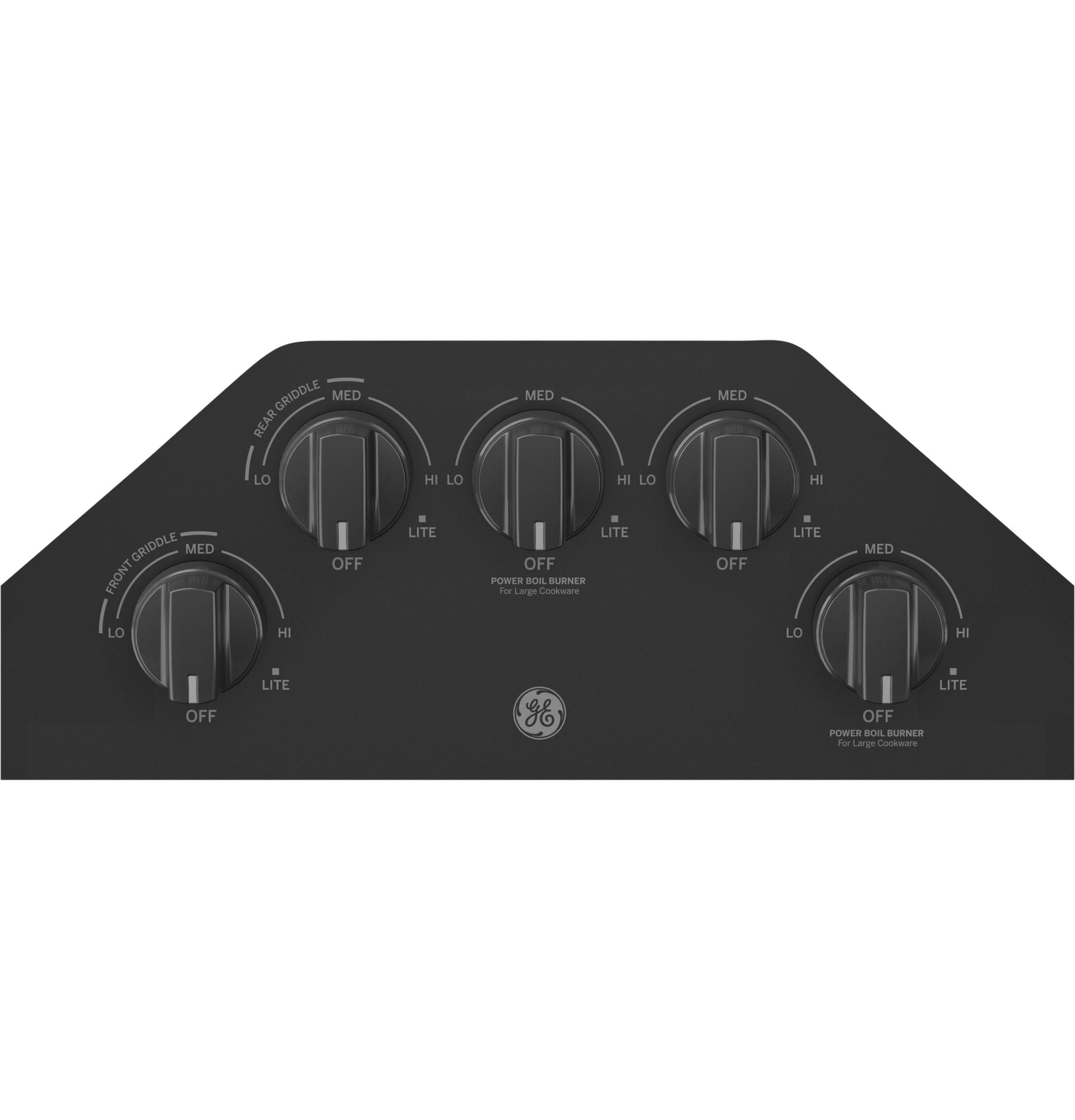 JGP5036DLBB GE® 36" Built-In Gas Cooktop with 5 Burners and Dishwasher Safe Grates