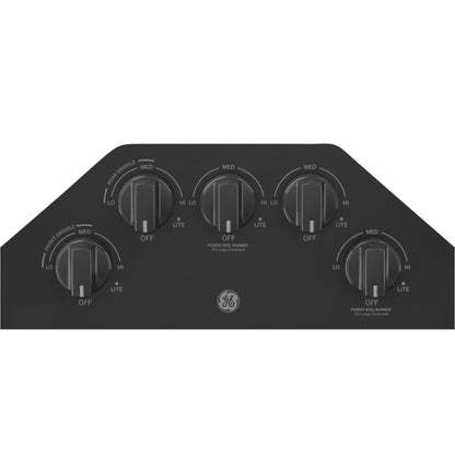 JGP5036DLBB GE® 36" Built-In Gas Cooktop with 5 Burners and Dishwasher Safe Grates