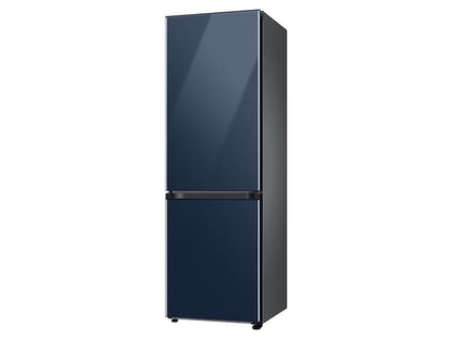 12.0 cu. Ft. Bespoke Bottom Freezer Refrigerator with Flexible Design in Navy Glass