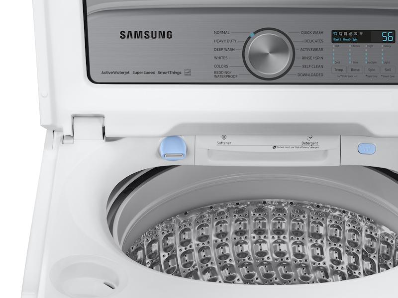 5.1 cu. ft. Smart Top Load Washer with ActiveWave™ Agitator and Super Speed Wash in White