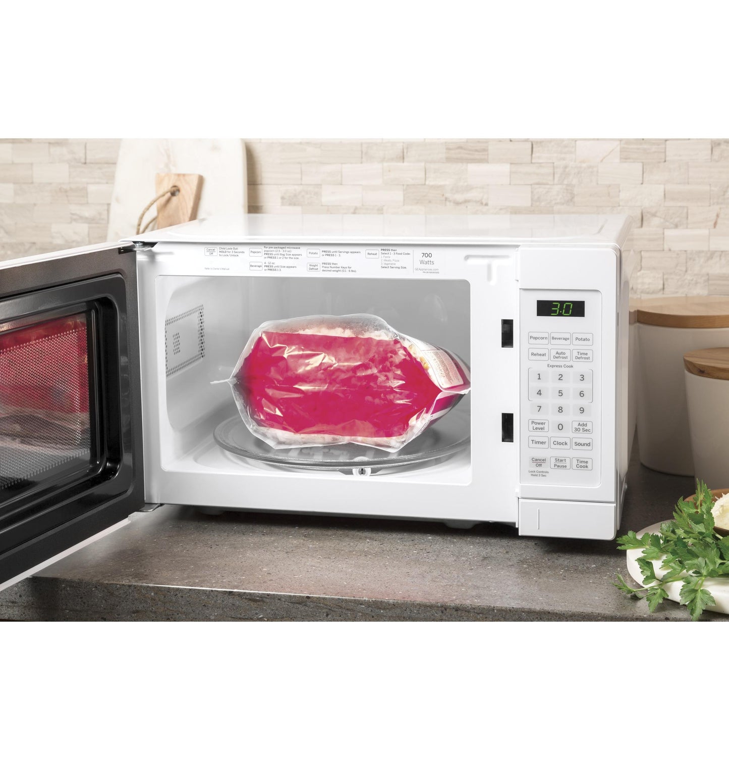GE® 0.7 Cu. Ft. Capacity Countertop Microwave Oven