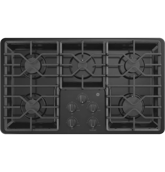 JGP3036DLBB GE® 36" Built-In Gas Cooktop with Dishwasher-Safe Grates