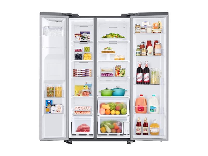 Samsung RS27T5200SR 27. 4 cu. ft. Side-by-Side Refrigerator with Large Capacity in Stainless Steel