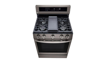 Lg LRGL5825D 5.8 cu ft. Smart Wi-Fi Enabled True Convection InstaView® Gas Range with Air Fry