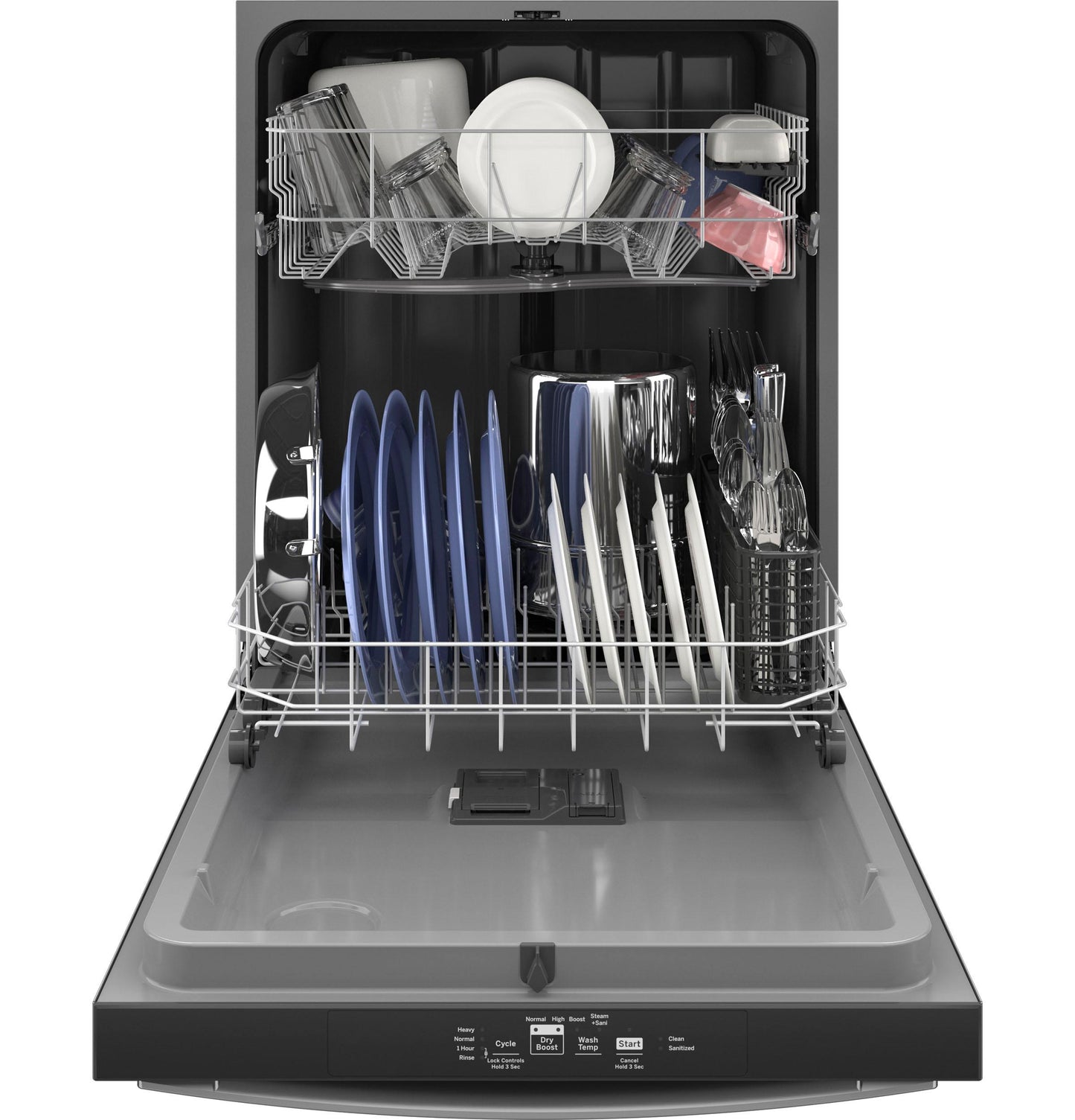 GDT535PSRSS GE® ENERGY STAR® Top Control with Plastic Interior Dishwasher with Sanitize Cycle & Dry Boost