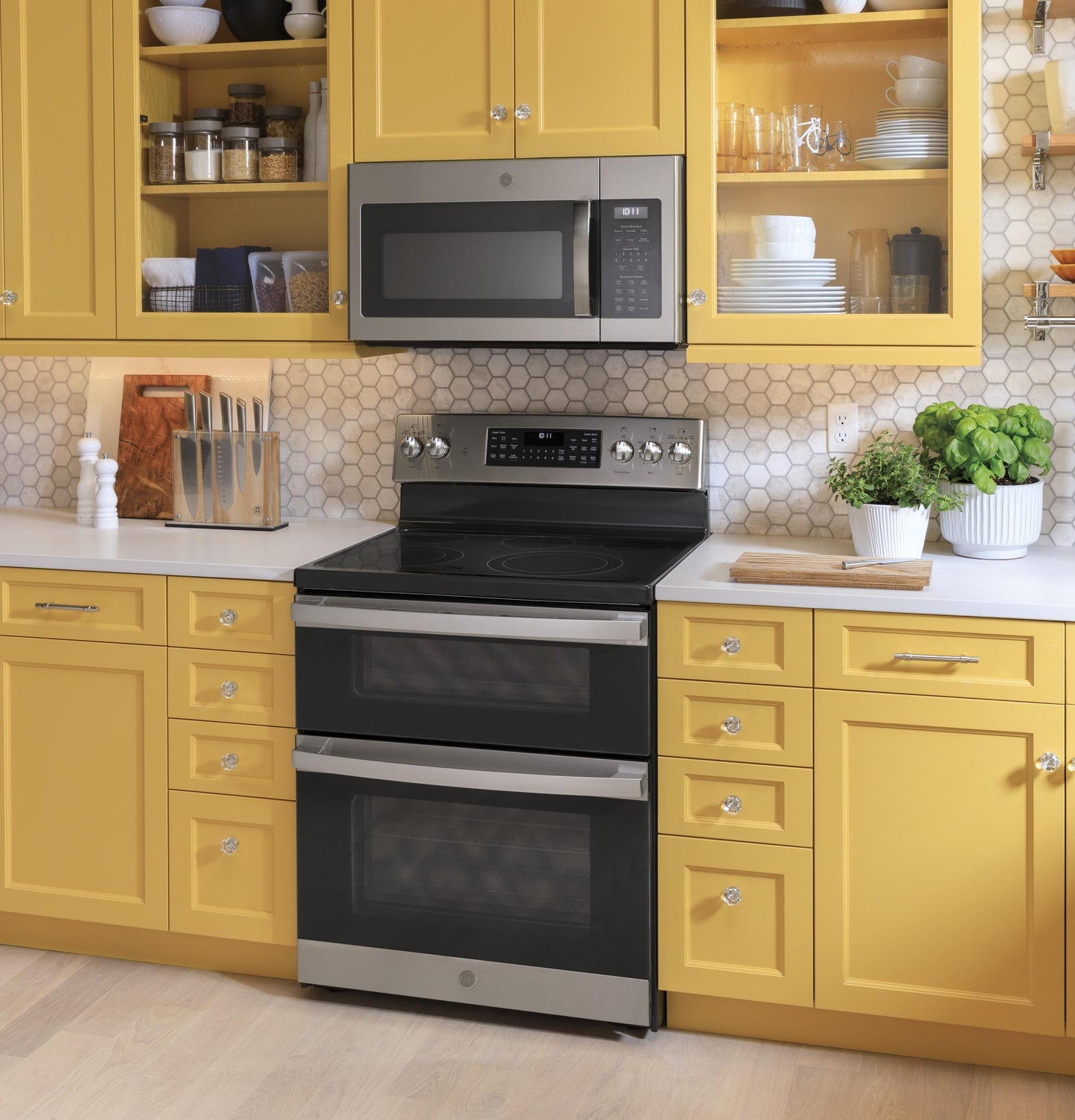 JBS86SPSS GE 30" Free-Standing Electric Double Oven Convection Range
