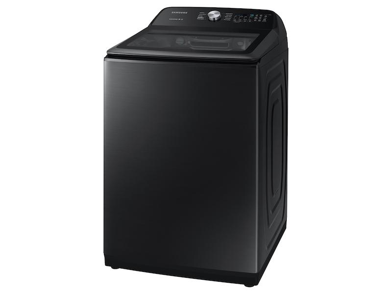 Samsung 5.0 cu. ft. Capacity Top Load Washer with Active WaterJet in Brushed Black
