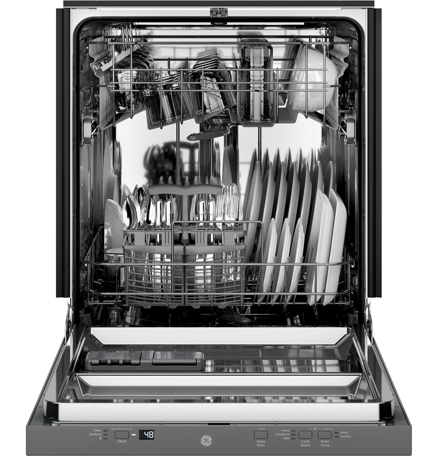 GDT226SILII GE® ENERGY STAR® ADA Compliant Stainless Steel Interior Panel-Ready Dishwasher with Sanitize Cycle
