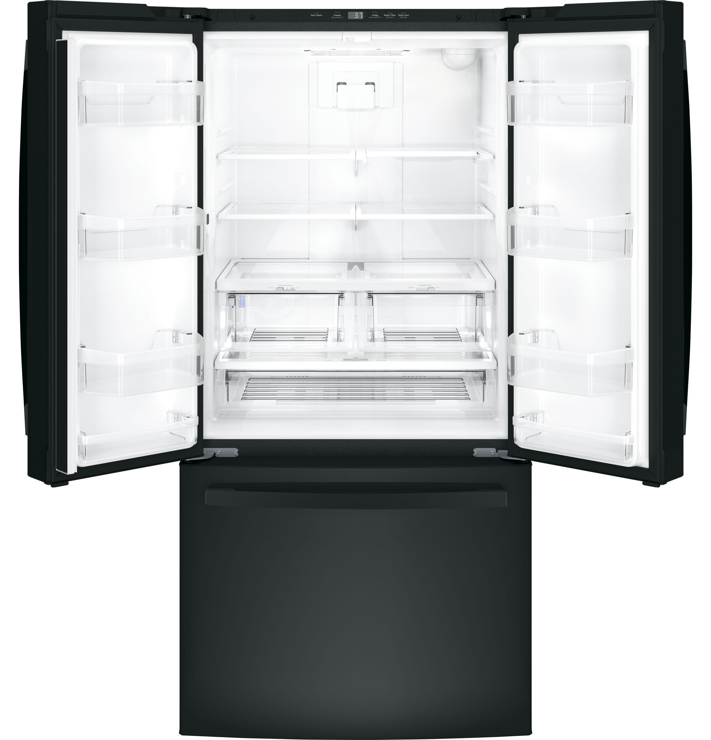 GWE19JGLBB GE® ENERGY STAR® 18.6 Cu. Ft. Counter-Depth French-Door Refrigerator