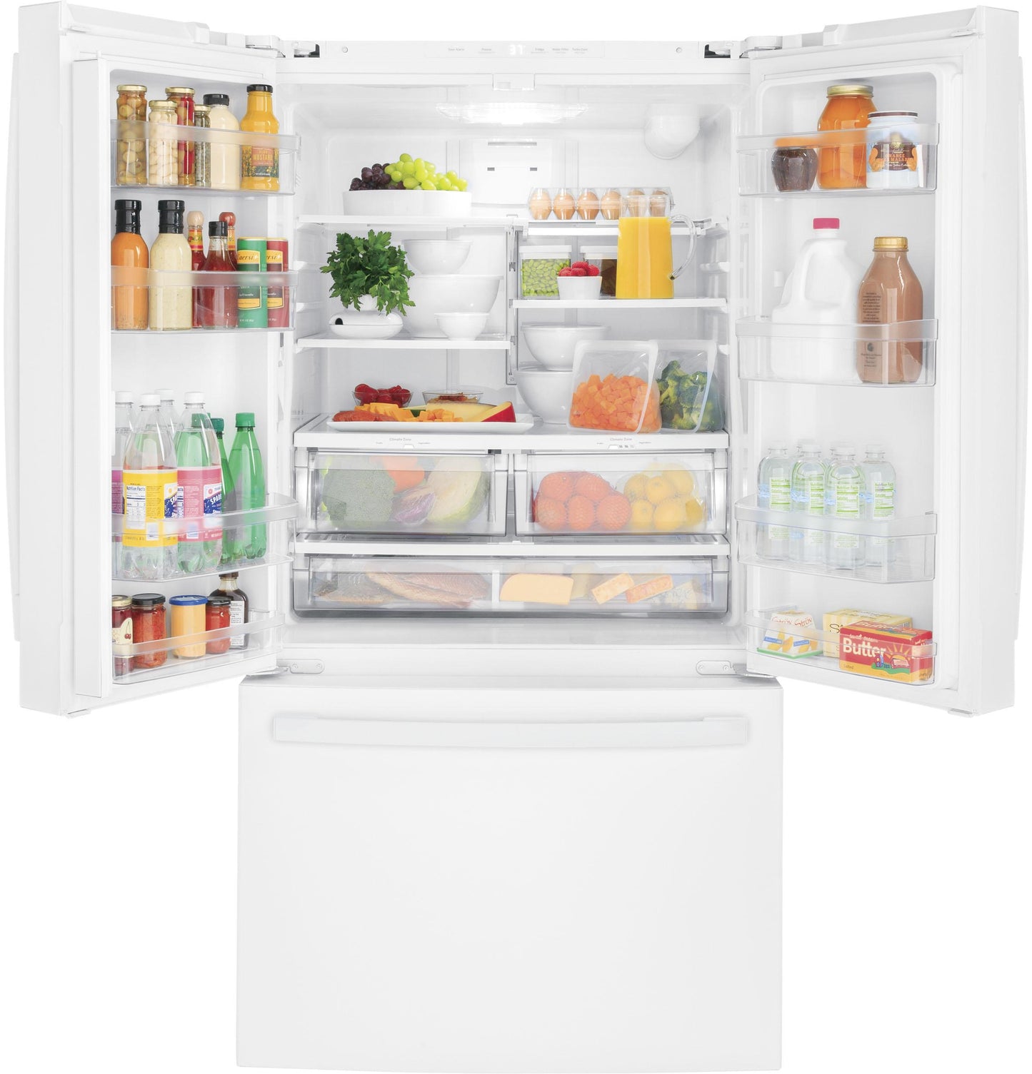GNE27JGMWW GE ENERGY STAR 27.0 Cu. Ft. French-Door Refrigerator