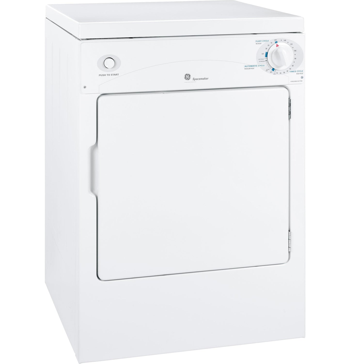 DSKP333ECWW GE Spacemaker® 120V 3.6 cu. ft. Capacity Portable Electric Dryer
