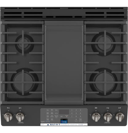 GE® 30" Slide-In Front-Control Convection Gas Range with No Preheat Air Fry