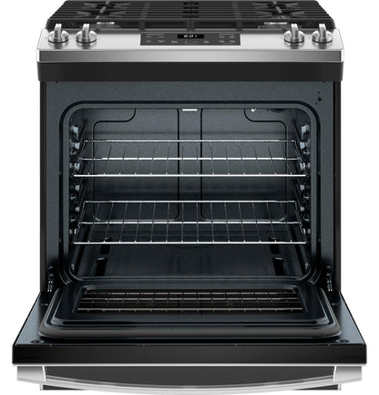 GE® 30" Slide-In Front Control Gas Range