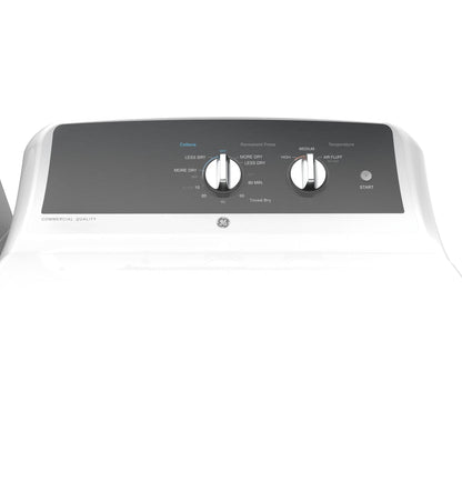 GTX52EASPWB GE 6.2 cu. ft. Capacity Electric Dryer with Up To 120 ft. Venting and 5-yr Limited Warranty