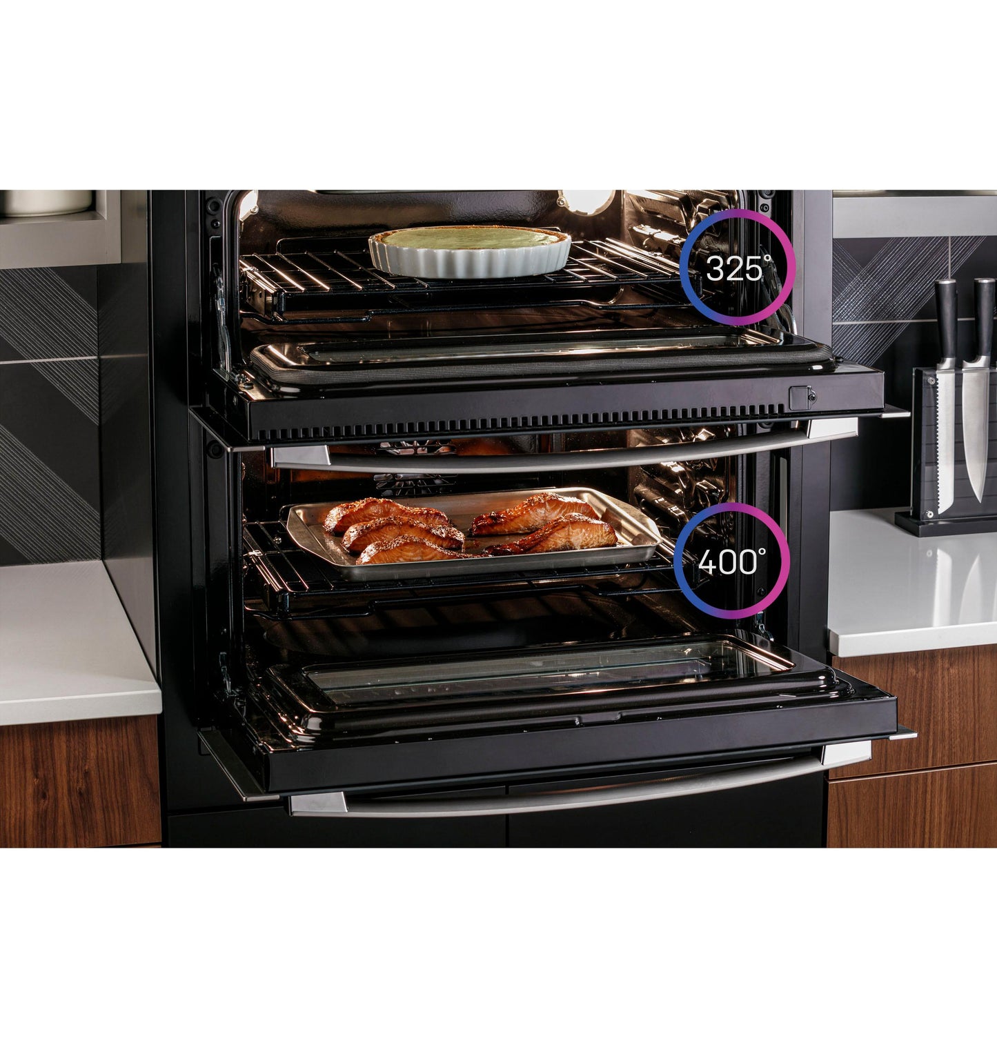 PTS9200SNSS GE Profile™ 30" Smart Built-In Twin Flex Convection Wall Oven