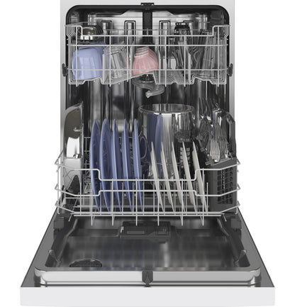 GE® Top Control with Stainless Steel Interior Dishwasher with Sanitize Cycle & Dry Boost with Fan Assist