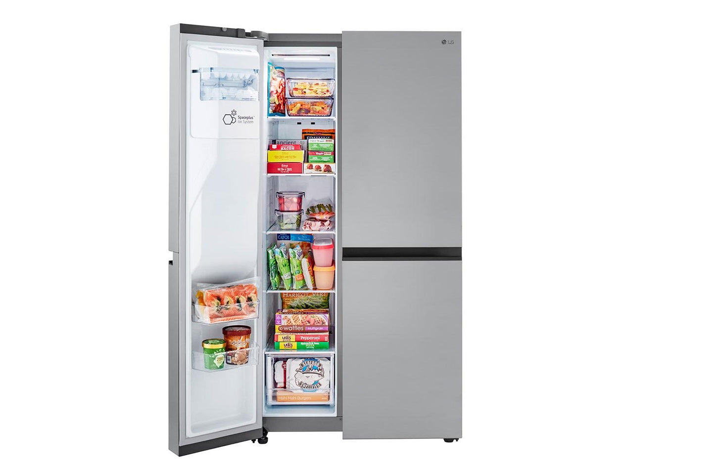 Lg LRSXC2306V 23 cu. ft. Side-by-Side Counter-Depth Refrigerator with Smooth Touch Dispenser