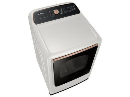 Samsung DVE55A7300E 7.4 cu. ft. Smart Electric Dryer with Steam Sanitize+ in Ivory