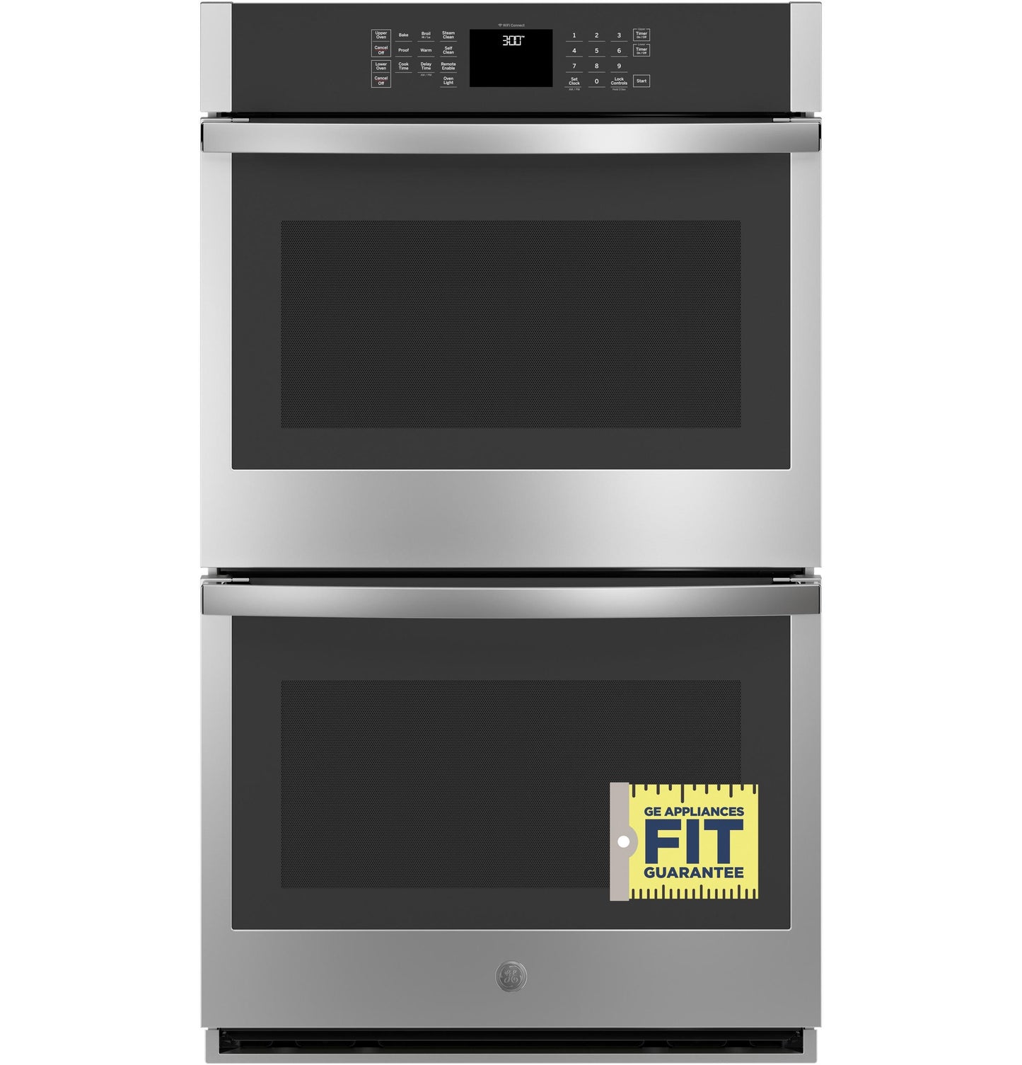 JTD3000SNSS GE® 30" Smart Built-In Self-Clean Double Wall Oven with Never-Scrub Racks