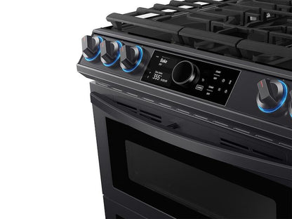 Samsung 6.0 cu ft. Smart Slide-in Gas Range with Flex Duo™, Smart Dial