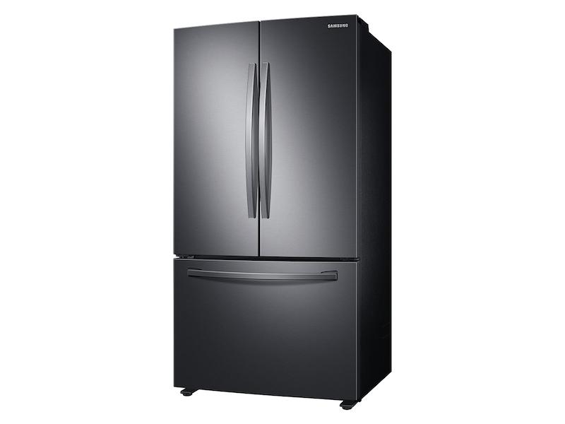 28 cu. ft. Large Capacity 3-Door French Door Refrigerator in Black Stainless Steel