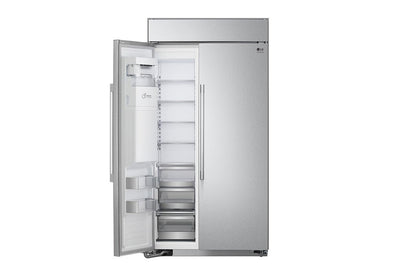 SRSXB2622S LG STUDIO 26 cu. ft. Smart Side-by-Side Built-In Refrigerator with Ice & Water Dispenser