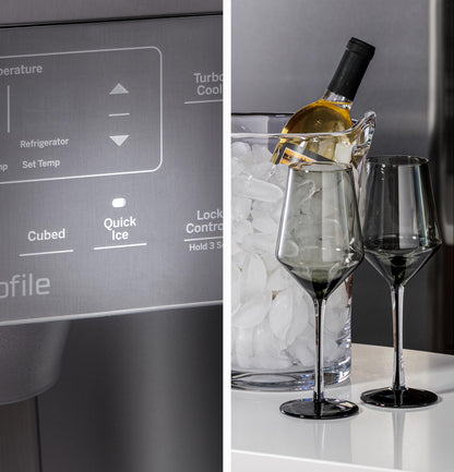 PZS22MYKFS GE Profile™ 21.9 Cu. Ft. Counter-Depth Side-By-Side Refrigerator