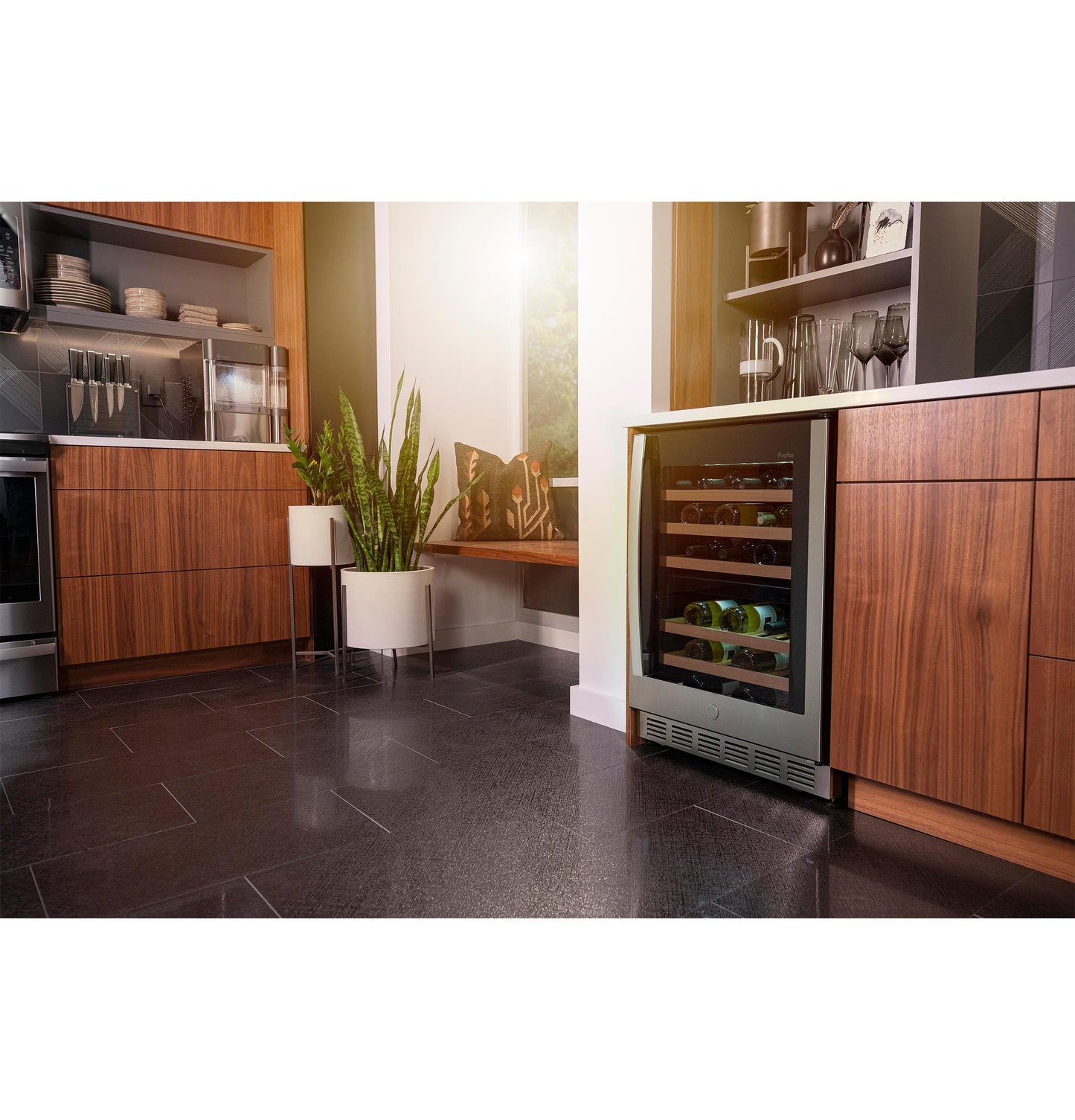PWS06DSPSS GE Profile™ 44-Bottle Dual Zone Wine Cooler