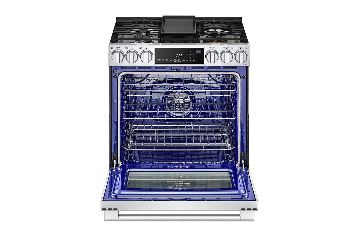 LSDS6338F LG STUDIO 6.3 cu. ft. Smart Wi-Fi Dual Fuel Slide-in Range with ProBake Convection® and EasyClean®