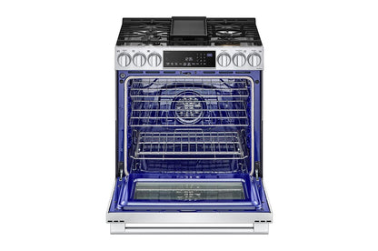 LSDS6338F LG STUDIO 6.3 cu. ft. Smart Wi-Fi Dual Fuel Slide-in Range with ProBake Convection® and EasyClean®