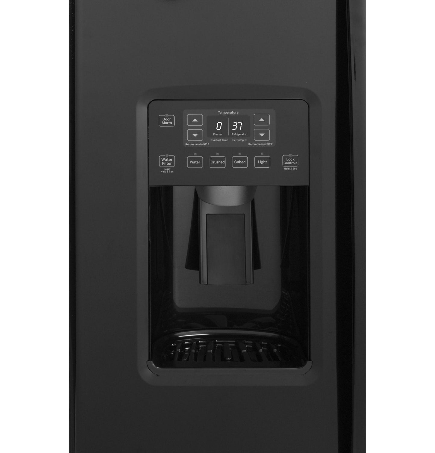 GZS22DGJBB GE® 21.9 Cu. Ft. Counter-Depth Side-By-Side Refrigerator