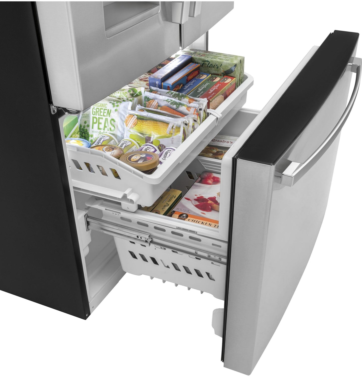 GFE26JYMFS GE ENERGY STAR 25.7 Cu. Ft. Fingerprint Resistant French-Door Refrigerator